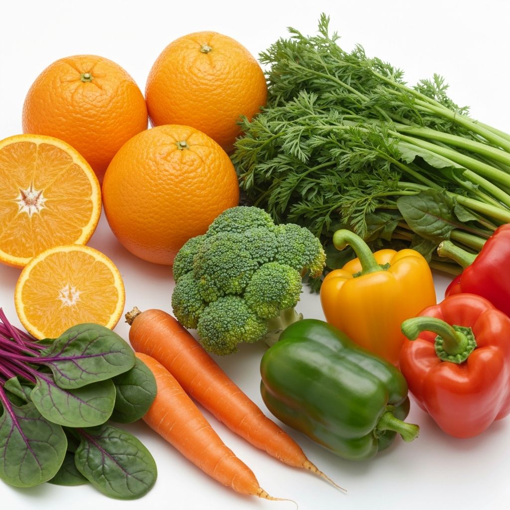 Fresh vegetables and fruits
